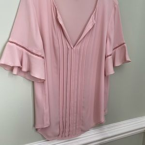 Ann Taylor blush pink blouse